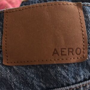 Aeropostale High Rise Balloon Blue Jeans